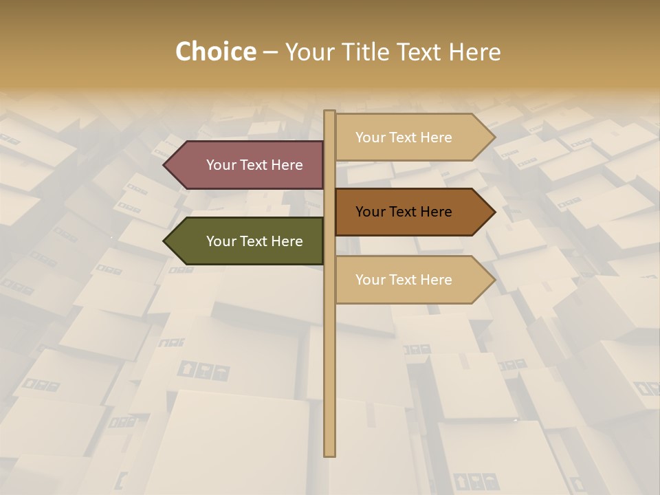 Pack Store Brown PowerPoint Template