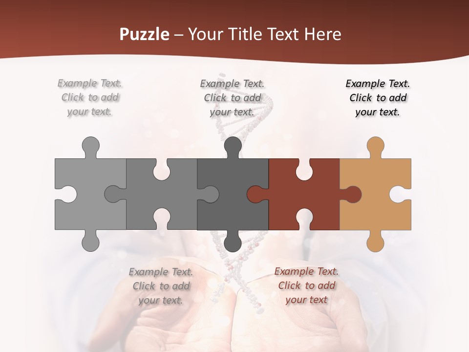 Microscopic Cytosine Dna PowerPoint Template