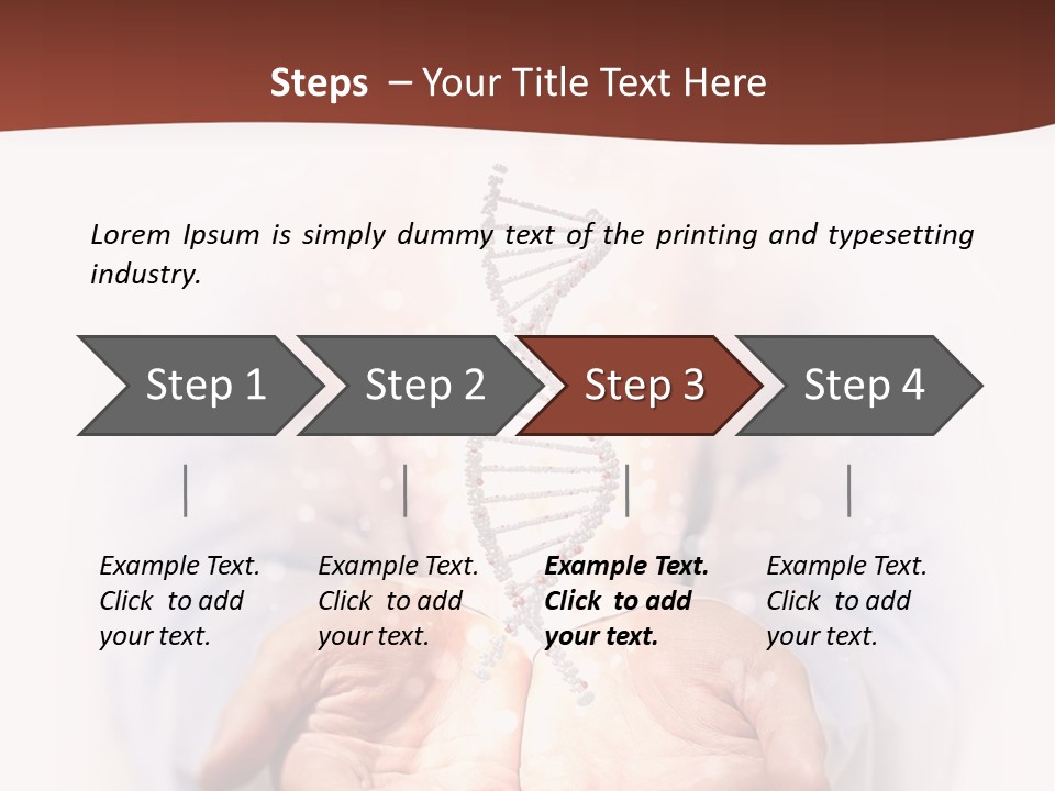Microscopic Cytosine Dna PowerPoint Template