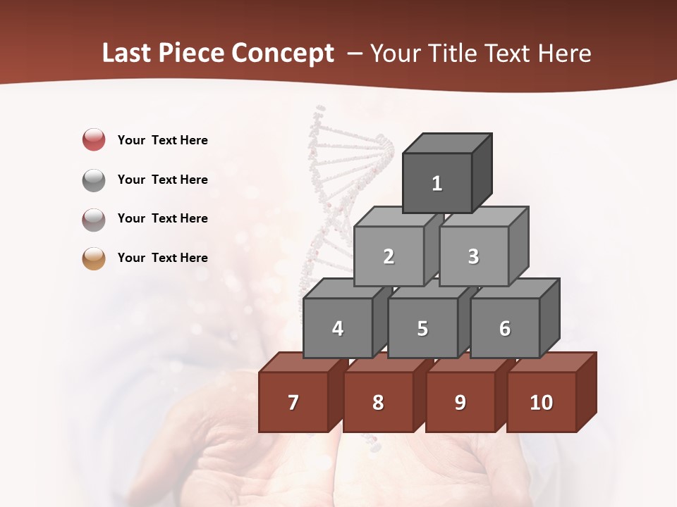 Microscopic Cytosine Dna PowerPoint Template