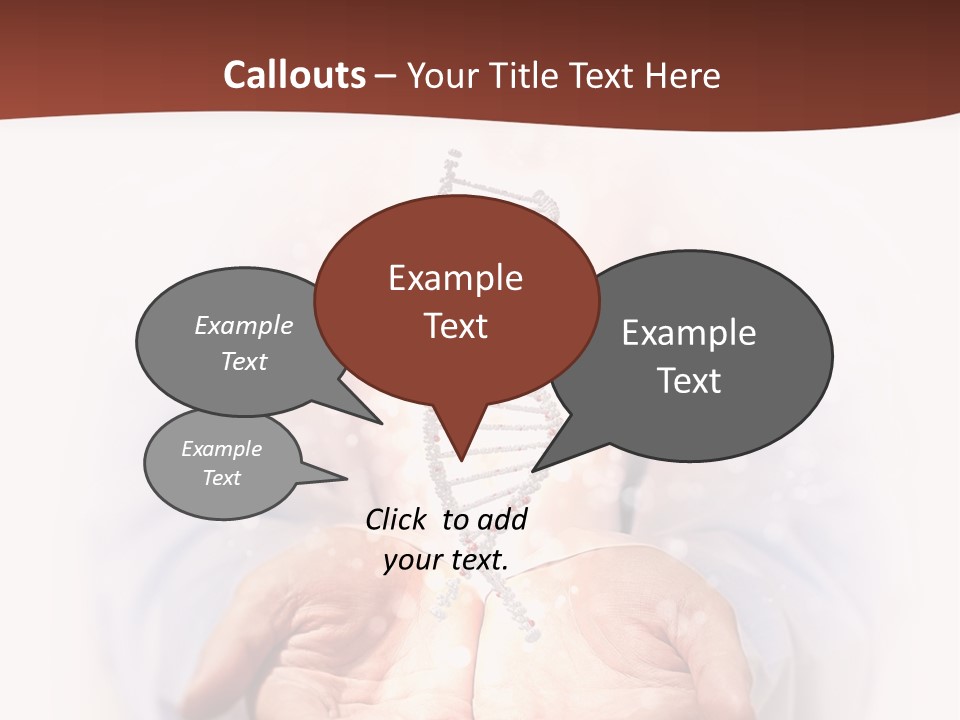 Microscopic Cytosine Dna PowerPoint Template