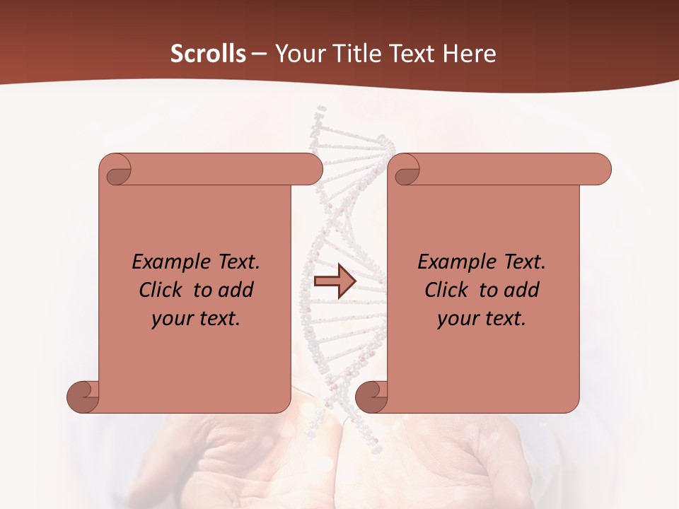 Microscopic Cytosine Dna PowerPoint Template