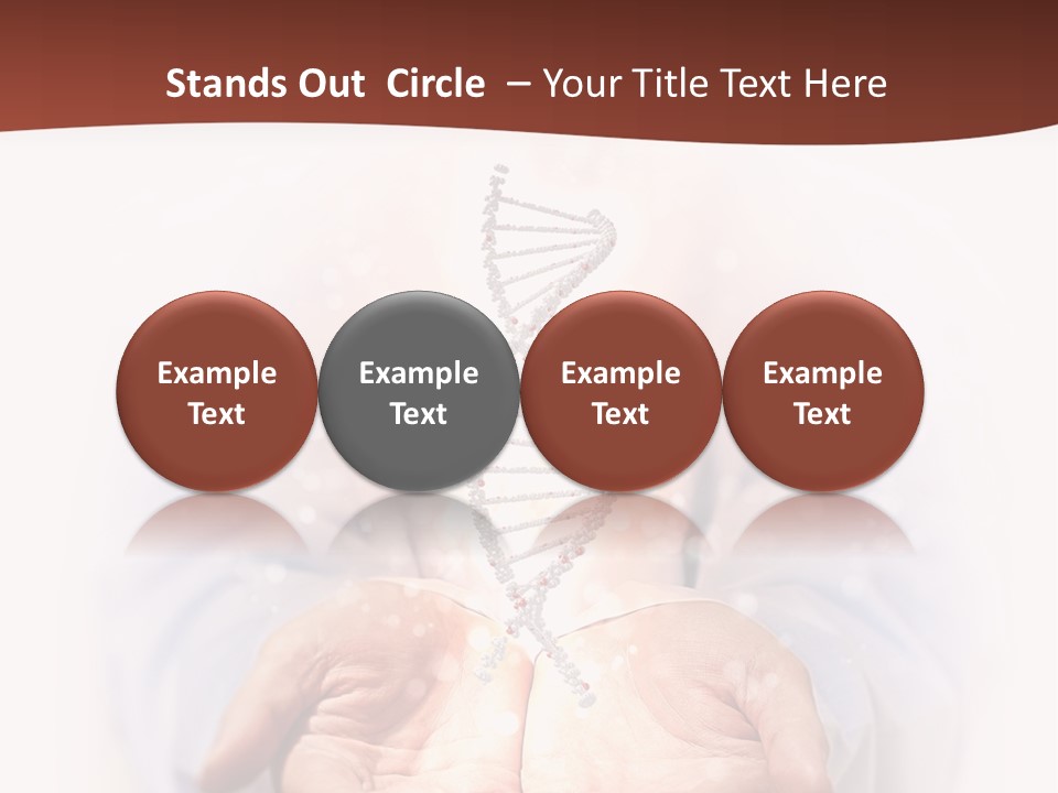 Microscopic Cytosine Dna PowerPoint Template
