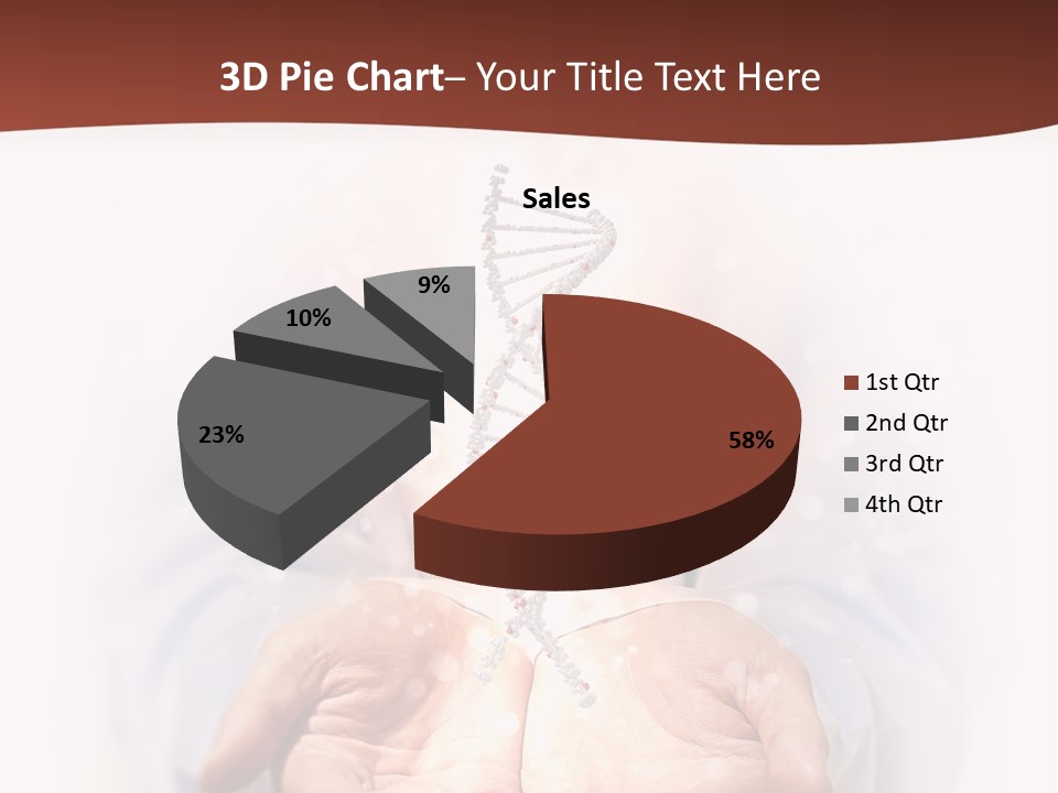 Microscopic Cytosine Dna PowerPoint Template