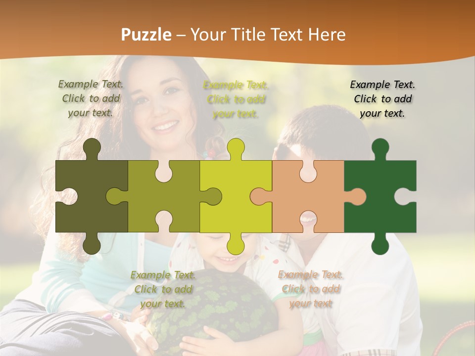 Kid Picnic Fruit PowerPoint Template