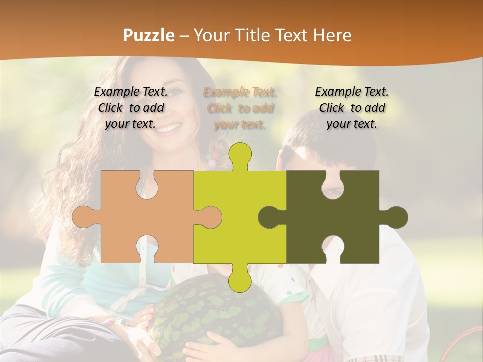 Kid Picnic Fruit PowerPoint Template