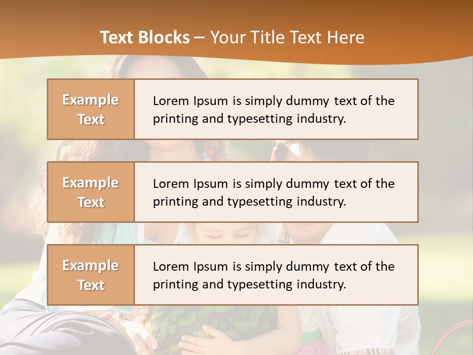 Kid Picnic Fruit PowerPoint Template