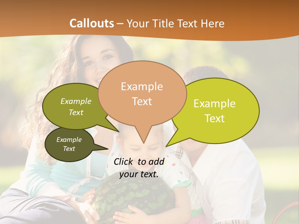 Kid Picnic Fruit PowerPoint Template