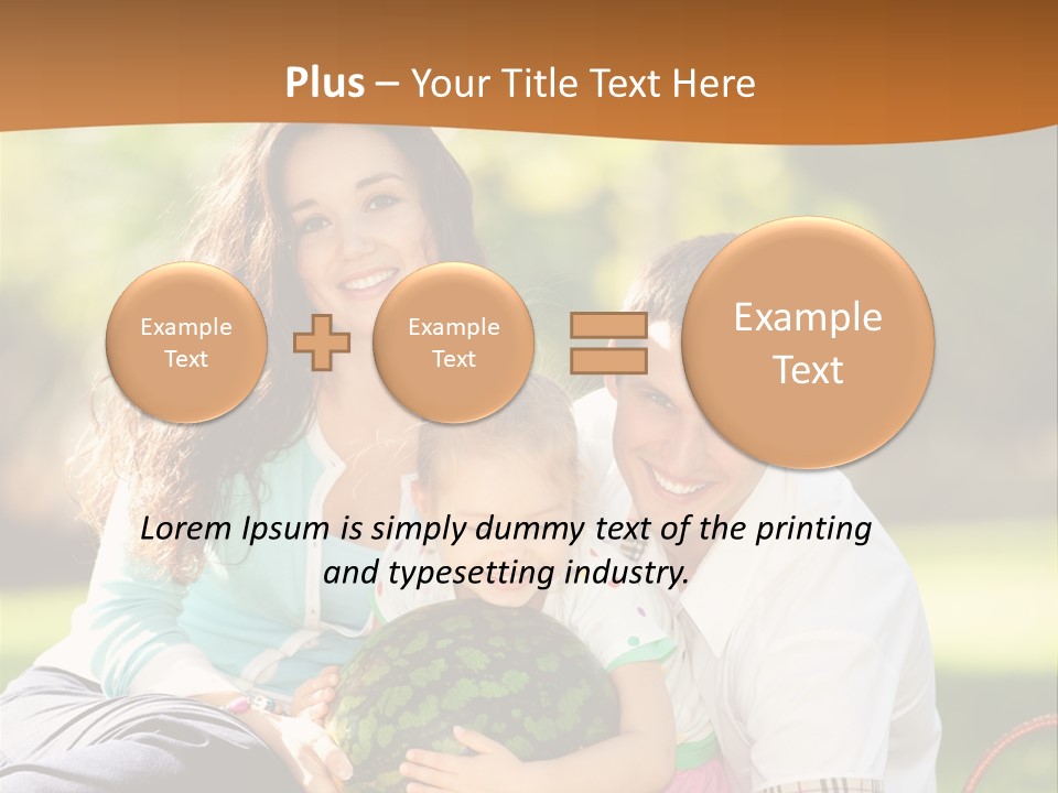 Kid Picnic Fruit PowerPoint Template