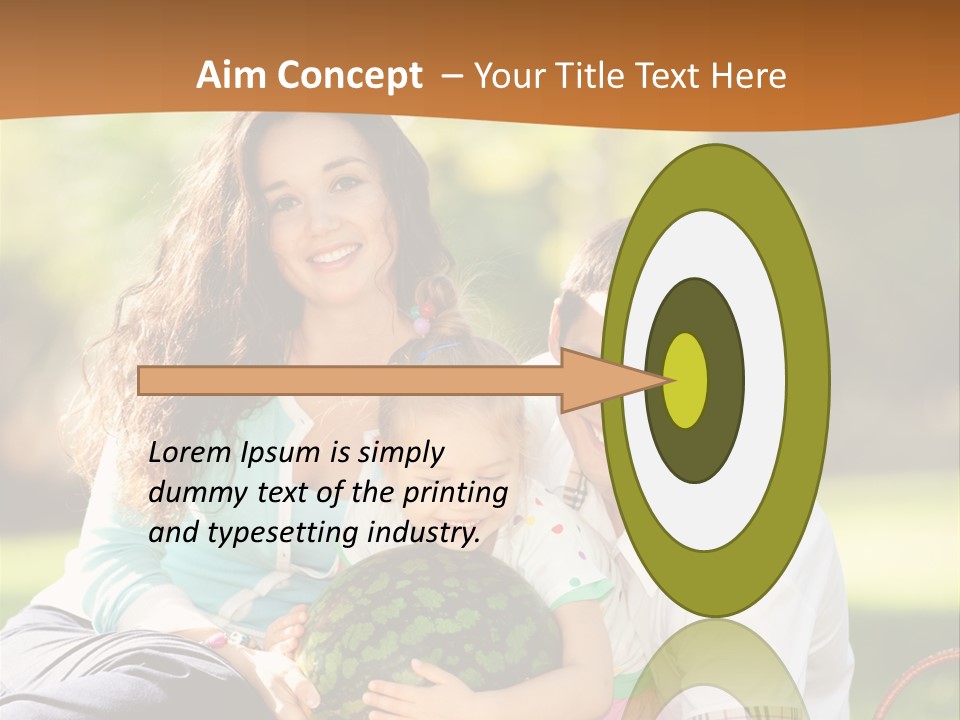 Kid Picnic Fruit PowerPoint Template