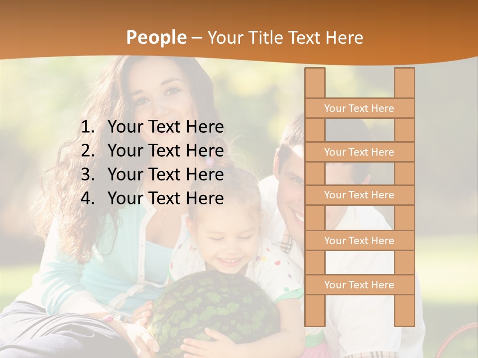 Kid Picnic Fruit PowerPoint Template