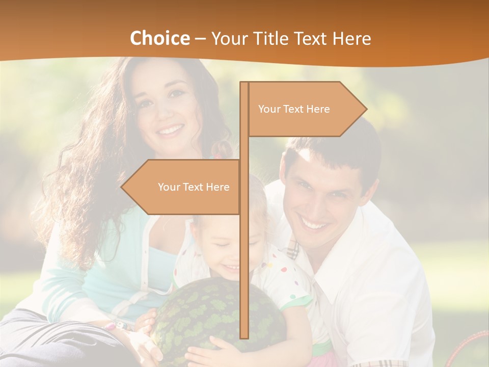 Kid Picnic Fruit PowerPoint Template