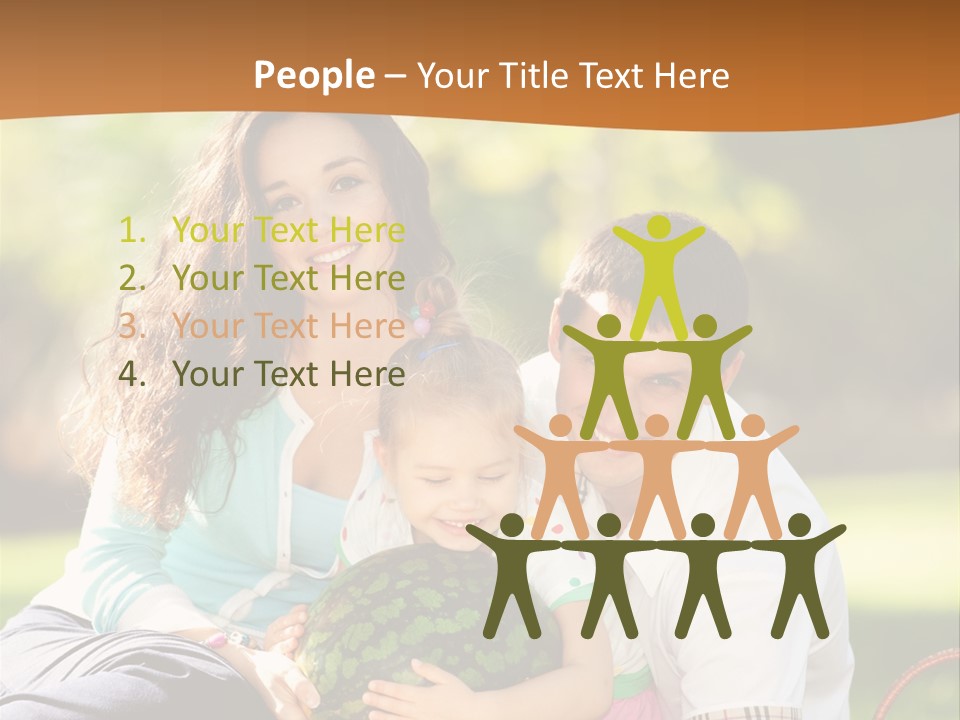 Kid Picnic Fruit PowerPoint Template