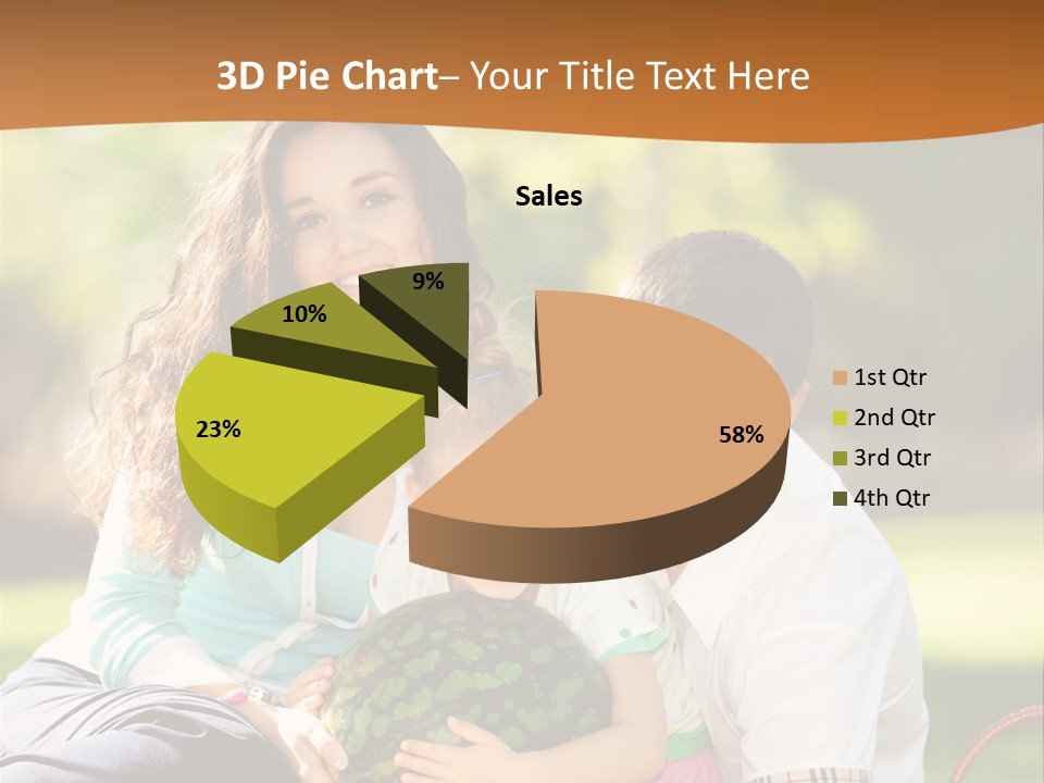 Kid Picnic Fruit PowerPoint Template