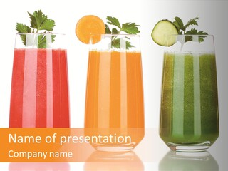 Healthy Root Red PowerPoint Template