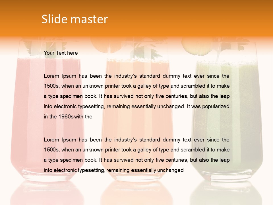 Healthy Root Red PowerPoint Template