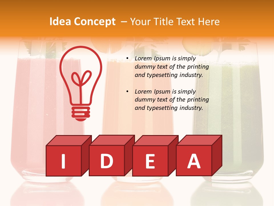 Healthy Root Red PowerPoint Template