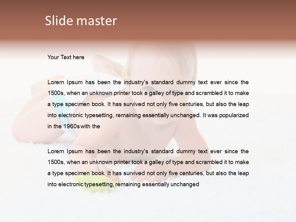 Pediatrics Copy Space Happy PowerPoint Template