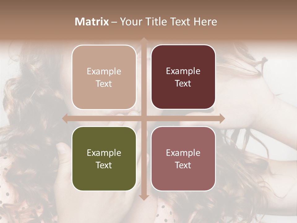 Closeup Caucasian Attentive PowerPoint Template