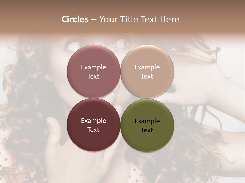 Closeup Caucasian Attentive PowerPoint Template