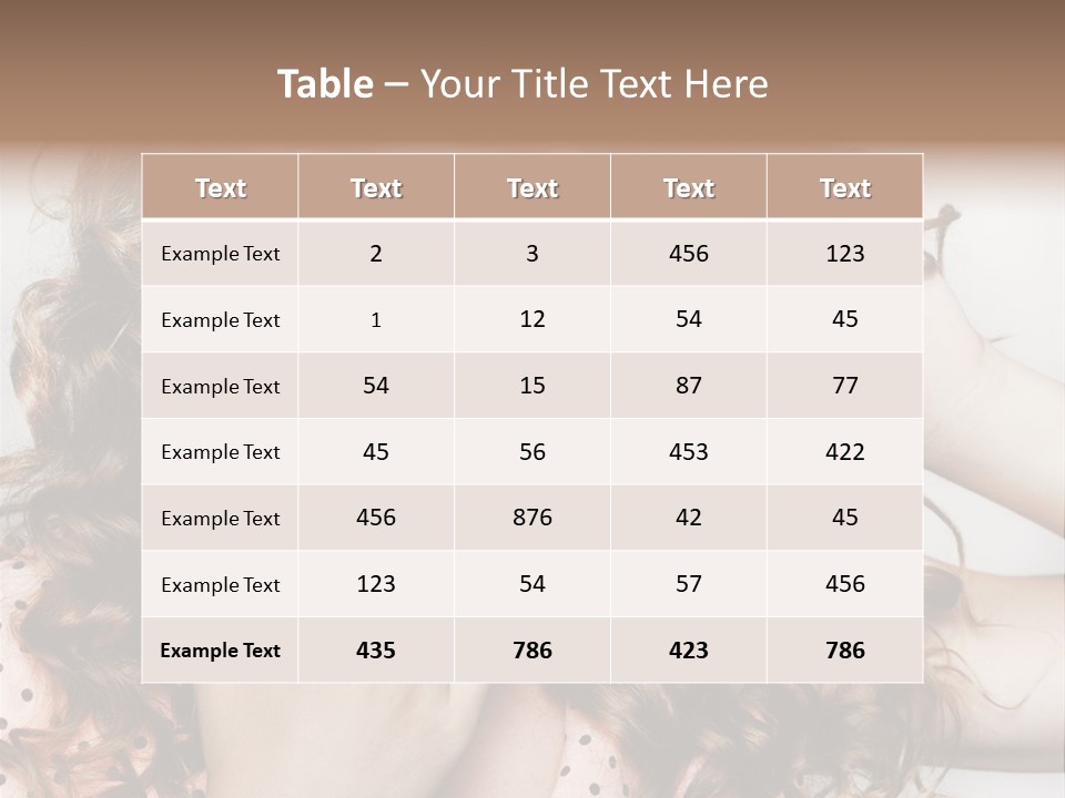 Closeup Caucasian Attentive PowerPoint Template