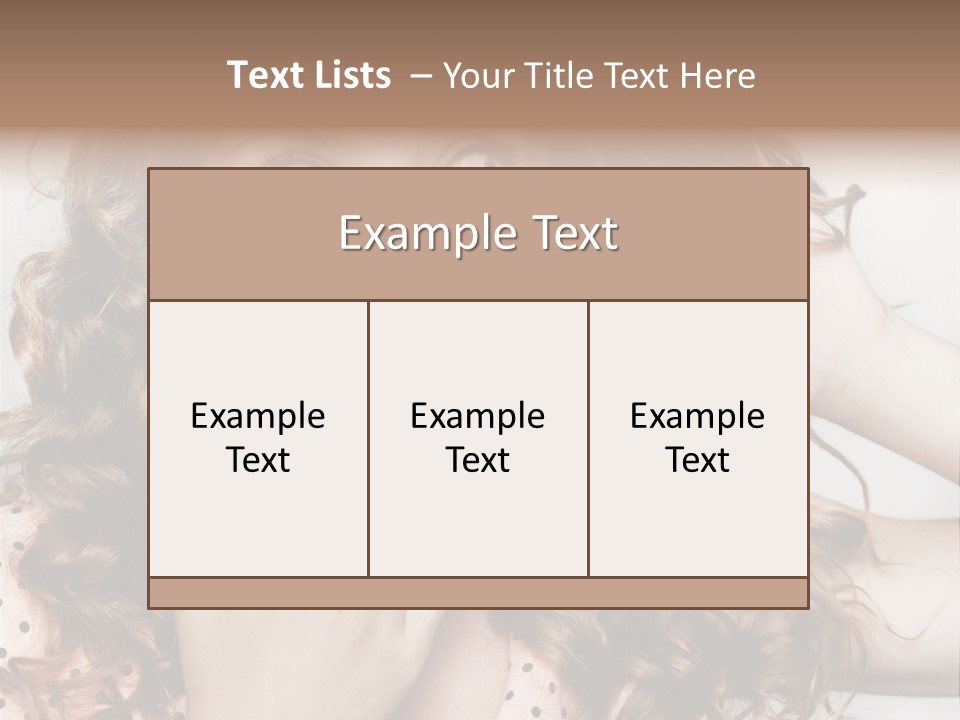 Closeup Caucasian Attentive PowerPoint Template