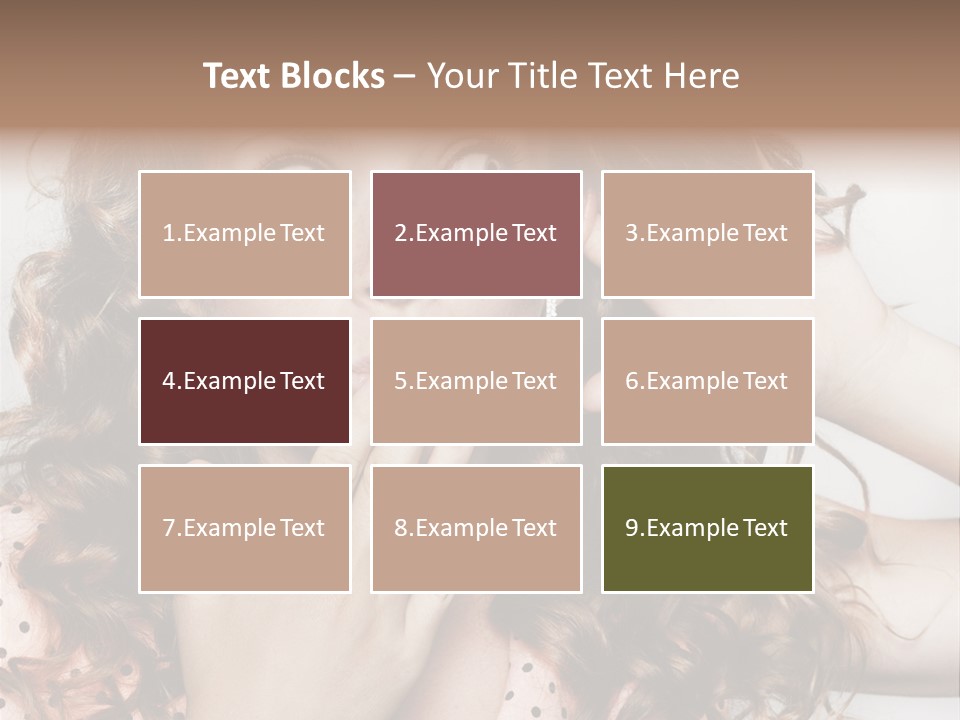 Closeup Caucasian Attentive PowerPoint Template