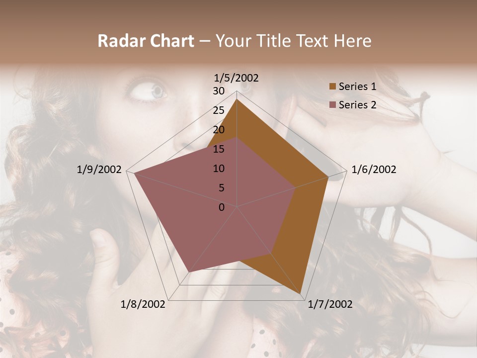 Closeup Caucasian Attentive PowerPoint Template