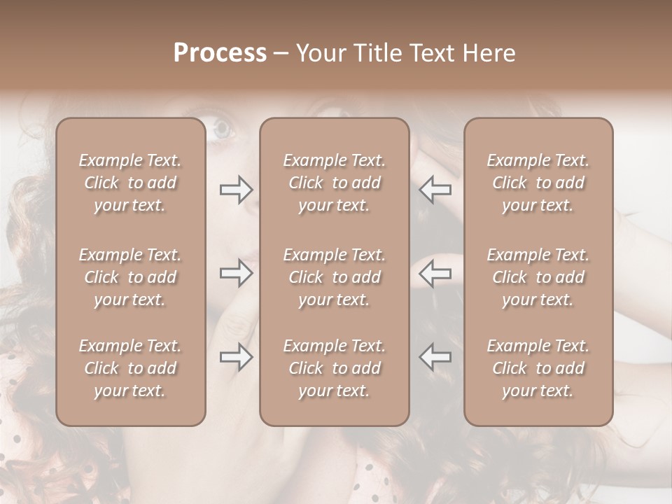 Closeup Caucasian Attentive PowerPoint Template