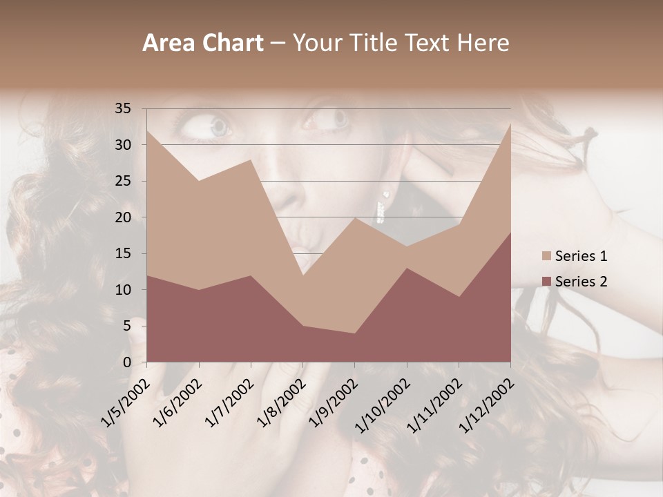 Closeup Caucasian Attentive PowerPoint Template