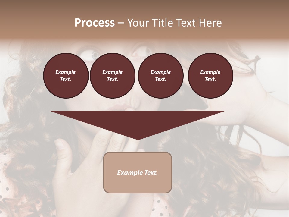 Closeup Caucasian Attentive PowerPoint Template