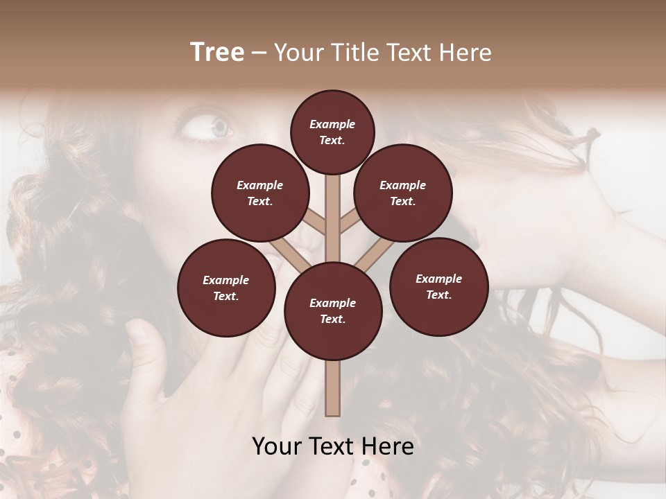 Closeup Caucasian Attentive PowerPoint Template