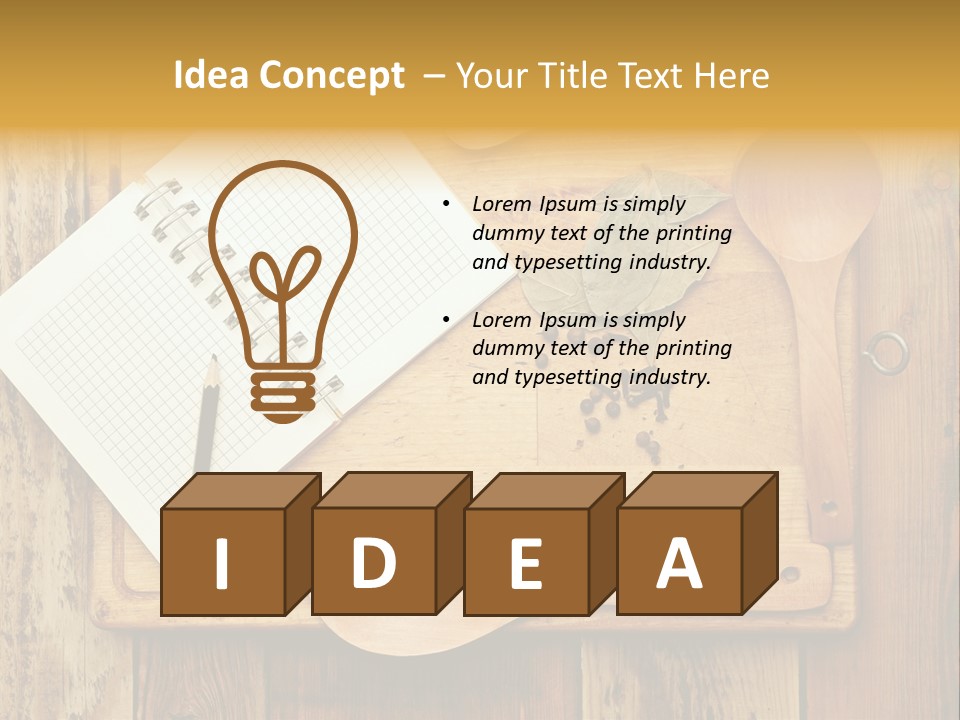 Paper Wood Design PowerPoint Template