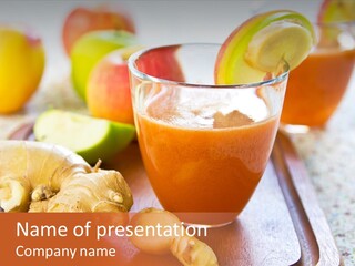 Diet Vitamin Refreshing PowerPoint Template