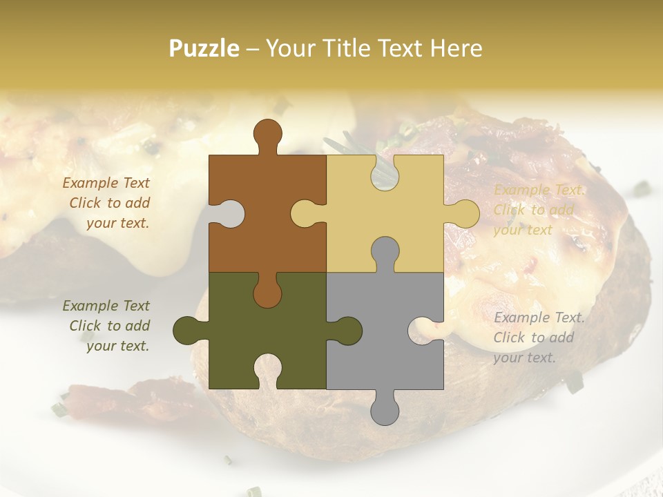 Wooden Filled Herb PowerPoint Template