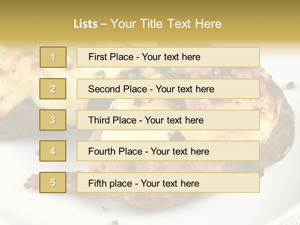 Wooden Filled Herb PowerPoint Template