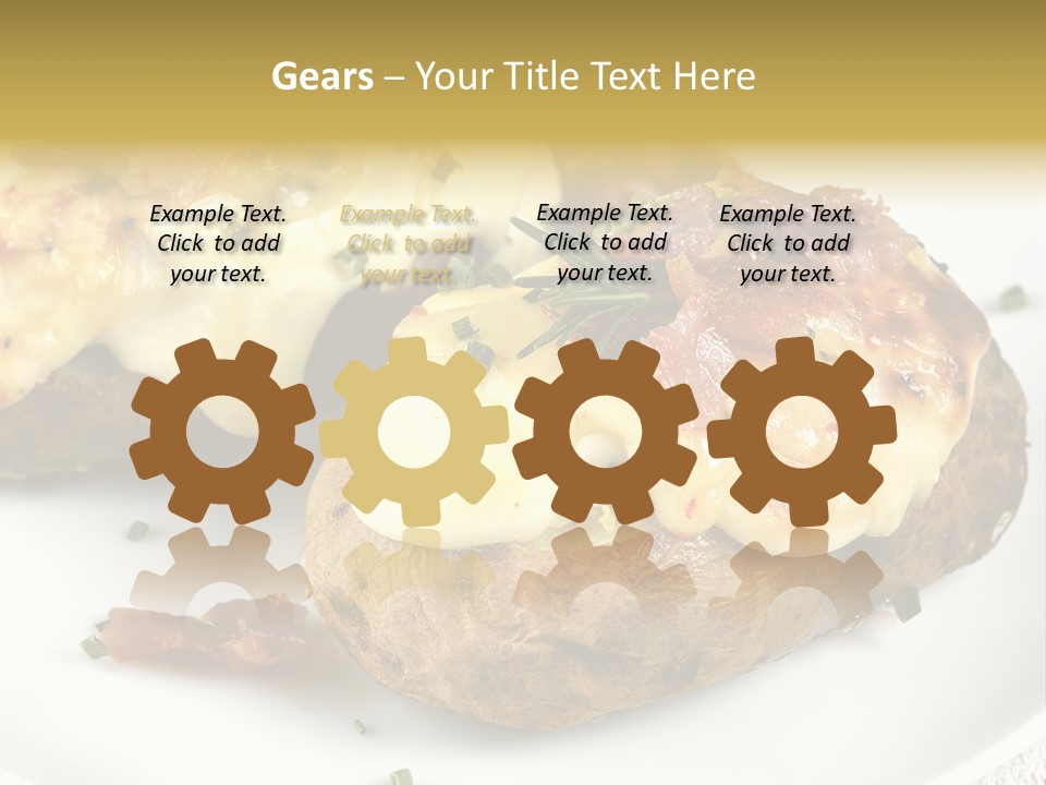 Wooden Filled Herb PowerPoint Template