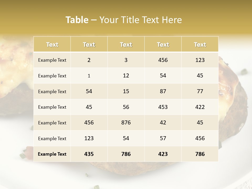 Wooden Filled Herb PowerPoint Template