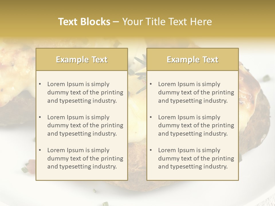 Wooden Filled Herb PowerPoint Template