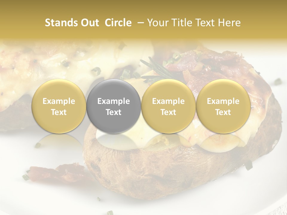 Wooden Filled Herb PowerPoint Template