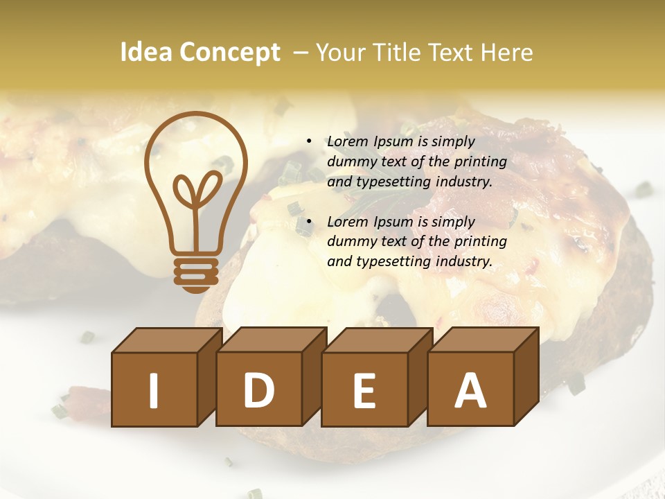 Wooden Filled Herb PowerPoint Template