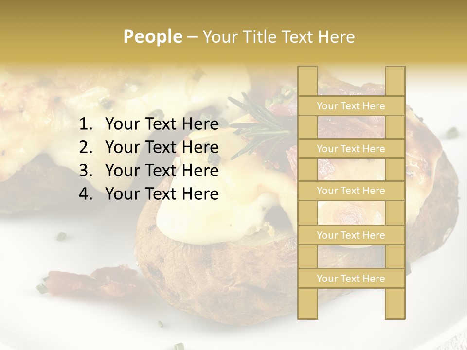 Wooden Filled Herb PowerPoint Template