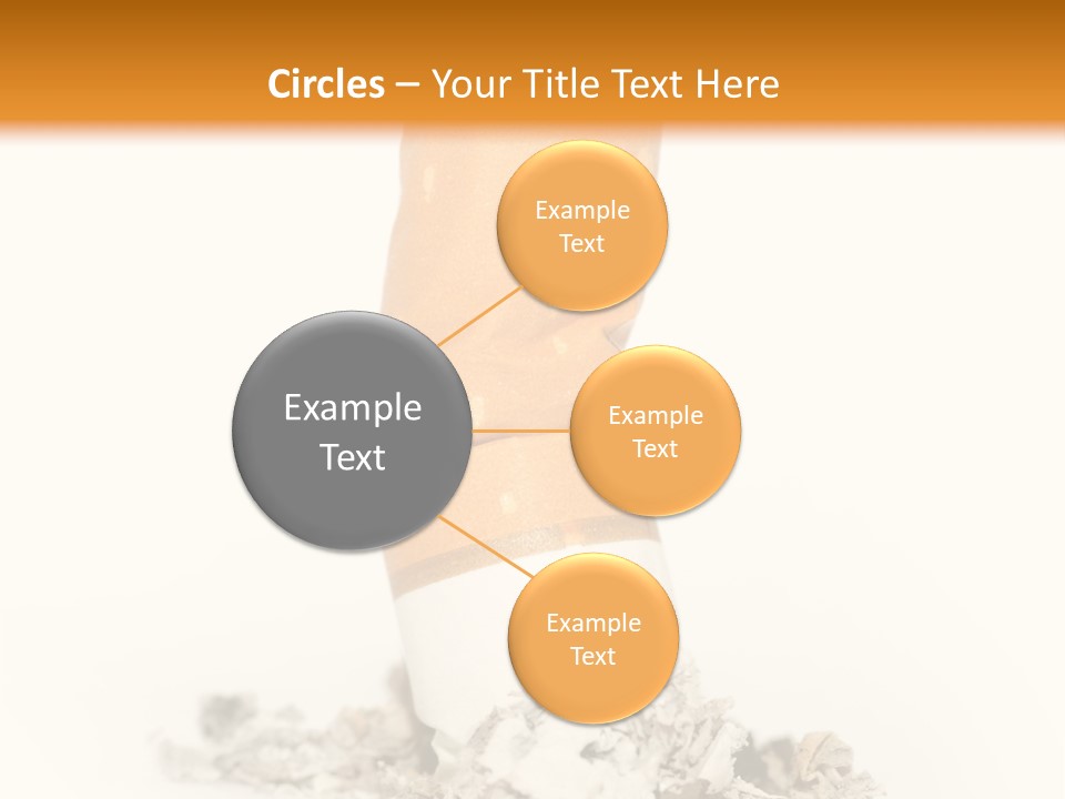 A Cigarette Wrapped In A Piece Of Paper Next To A Pile Of Cigarettes PowerPoint Template