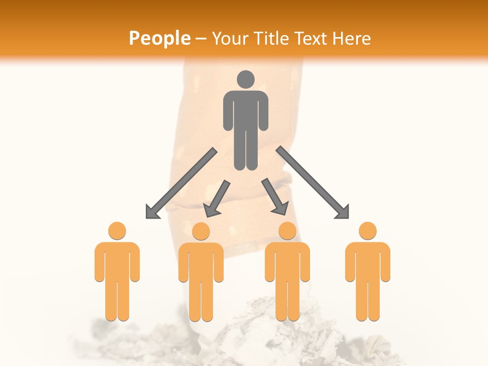 A Cigarette Wrapped In A Piece Of Paper Next To A Pile Of Cigarettes PowerPoint Template