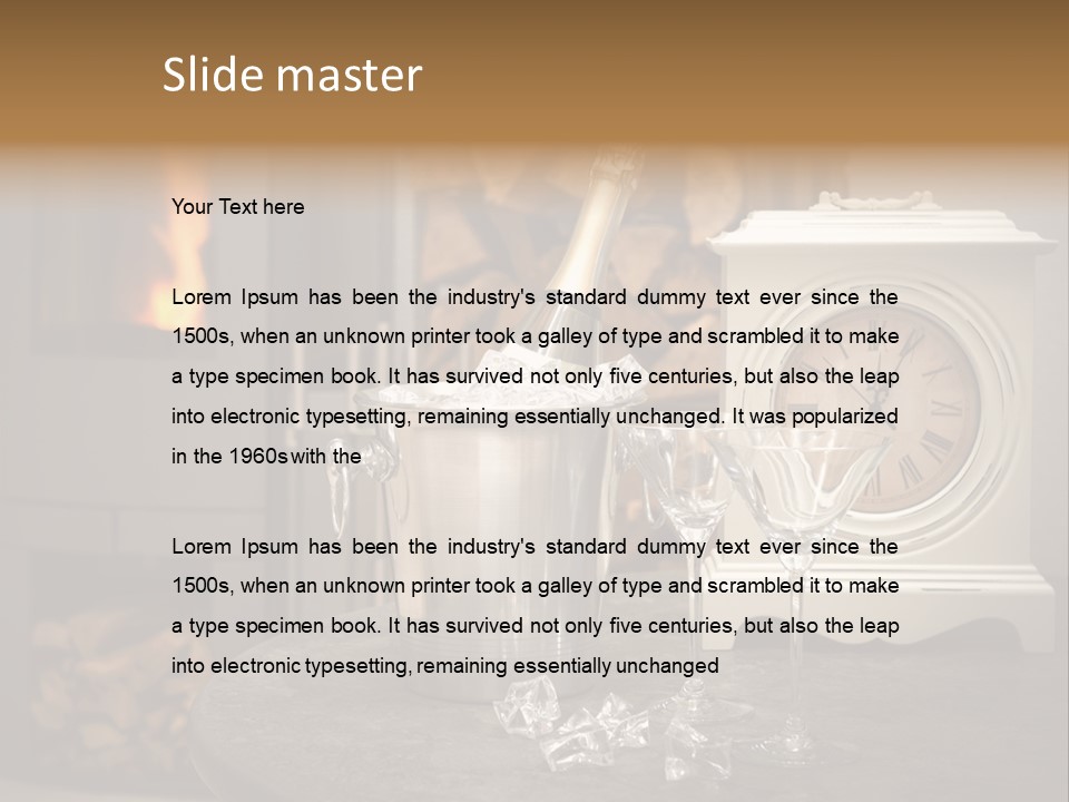 Luxury Dinner Beverage PowerPoint Template