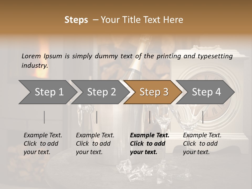 Luxury Dinner Beverage PowerPoint Template