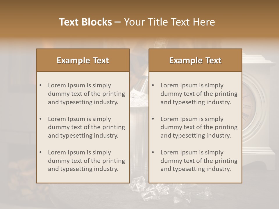 Luxury Dinner Beverage PowerPoint Template