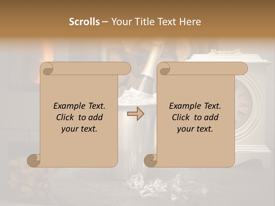 Luxury Dinner Beverage PowerPoint Template