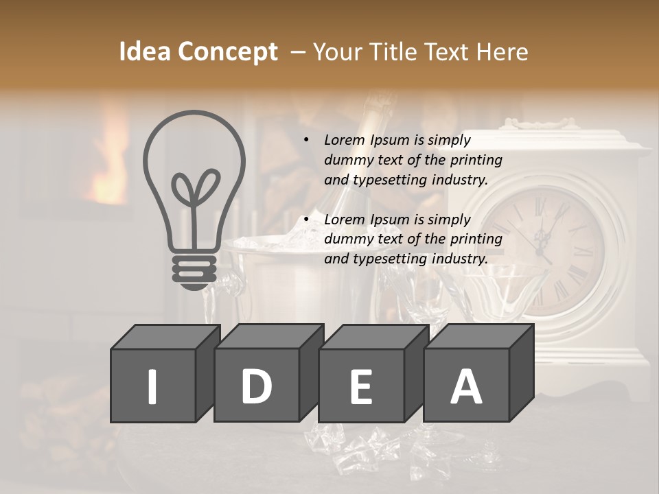 Luxury Dinner Beverage PowerPoint Template