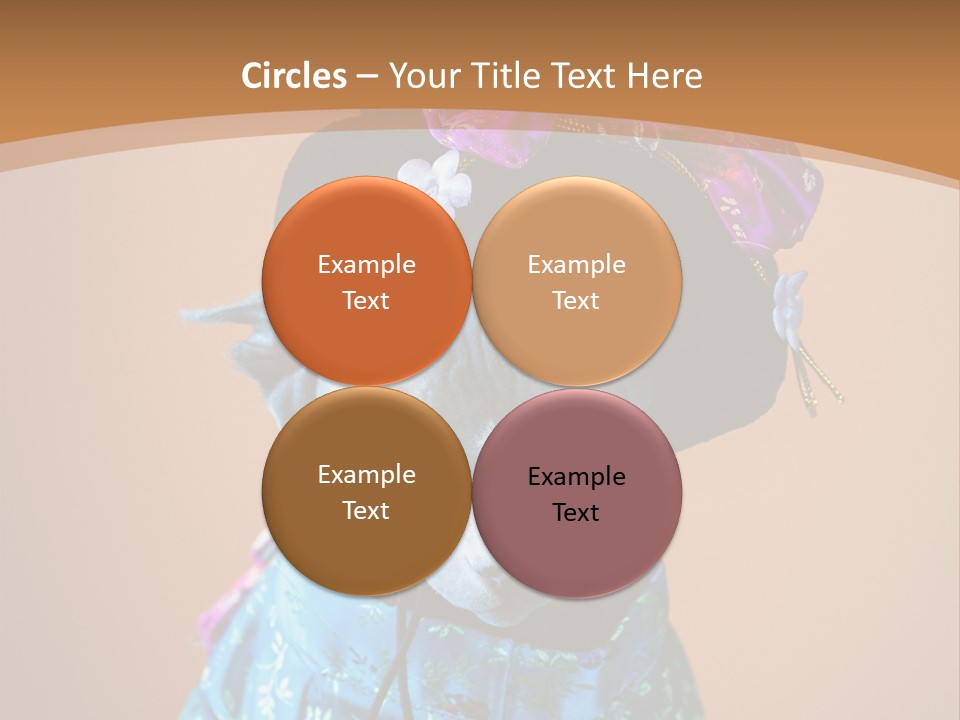 Cute Sitting Fashion PowerPoint Template